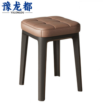 豫龙都 方凳 皮质 个