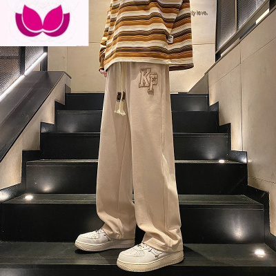 七斓裤子男款夏季运动裤男士休闲长裤男裤款潮牌宽松阔腿直筒垂感