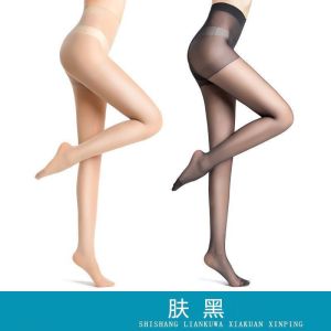 丝袜带安全裤二合一袜女亮丝珠光袜夏季薄款打底裤