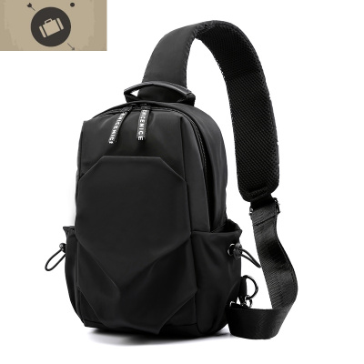 新款胸包男士韩版斜挎包潮牌单肩休闲大容量背包时尚小号防水男包艾狄伊娃斜挎包男