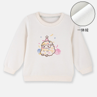 [1件3.5折]铅笔俱乐部童装年秋装新款女小童卫衣儿童加绒加厚T恤长袖衫