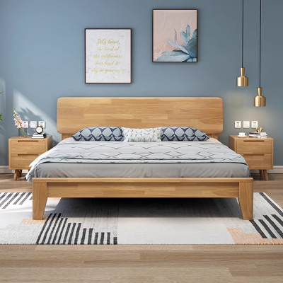 臻远 ZY-SMC-171 实木床卧室床北欧床公寓床家用床 1.8米