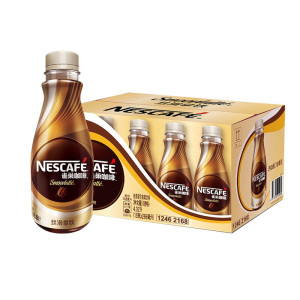 Nestl巢雀咖啡即饮瓶装咖啡速溶饮料丝滑拿铁268ml*15瓶整箱益昌咖啡