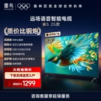雷鸟雀5 25款50英寸4K超高清智能网络WiFi语音 2+32GB 液晶平板电视机50F295C