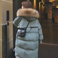 年新款冬季羽绒棉服女中长款棉衣宽松棉袄韩版面包服大码外套