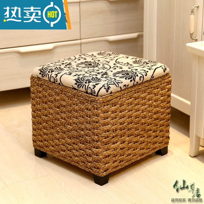 敬平北欧简约储物凳杂物收纳箱换鞋凳方形穿鞋凳矮凳整理箱收纳凳