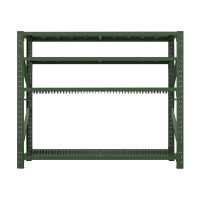阿拉贡消防铁锹镐农具摆放架安保装备器材存放架绿色货架大盾牌架中型-主架