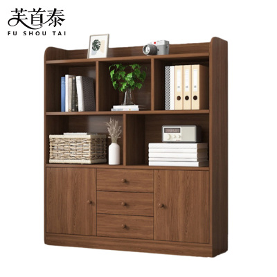 芙首泰木质书柜三层120*30*133cm台