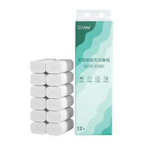 艾逸瑶选柔韧亲肤无芯卷纸12卷 AYYX800-12 800克