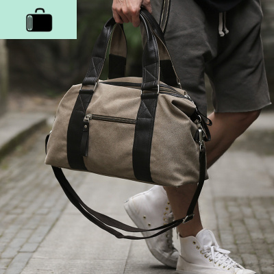 韩版单肩包男休闲帆布斜挎包时尚潮流手提包旅行包学生背包男包包NEW LAKE