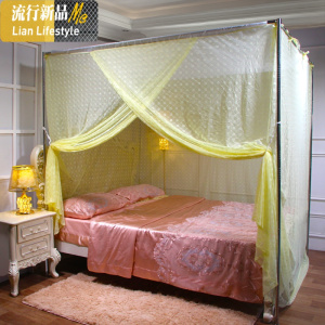 三维工匠传统老式梅花蚊帐加高加厚加密1.2米1.5m1.8m床单开穿竹方顶