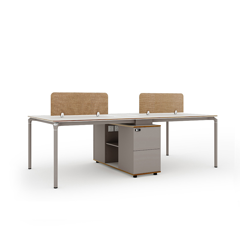 匡大现代板式办公桌四人位简约办公桌2.4米多人位办公桌WTE4-2412