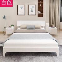 森美人北欧实木床1.5米经济型现代简约简易出租房双人床1.8工厂直销床架