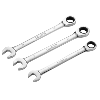 高松 takama两用扳手汽修梅花开口呆扳手镜面棘轮两用快速扳手套装工具 18mm(619518)