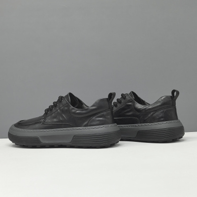 男生头层牛皮萌丑芒果鞋百搭板鞋男款潮鞋真皮欧洲站男鞋芒果鞋男