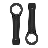 立伟铁牛敲击梅花扳手62mm/把