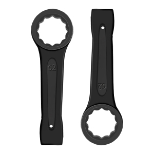 立伟铁牛敲击梅花扳手62mm/把