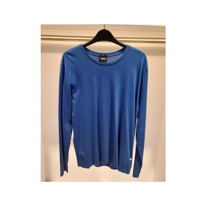 Hugo boss雨果波士长袖T恤男透气吸汗亲肤易打理纯棉简约百搭