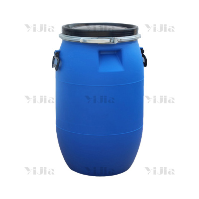 翌嘉YJ40621012法兰桶耐酸碱化工废液桶泔水桶带盖水桶 60L