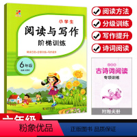 [阅读与写作阶梯训练] 小学六年级 [正版]小学生阅读与写作阶梯训练六年级上下册通用版 小学6年级语文阅读理解强化拓展训