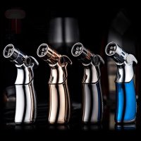 jobon中邦充气防风打火机 四火直冲金属火机 个性点烟器 创意礼品