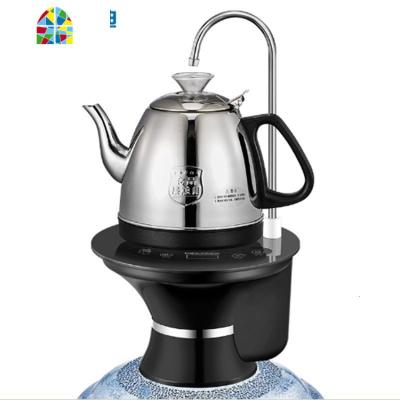 自动上水桶装水抽水器电热烧水壶智能一体加热式饮水机茶炉 FENGHOU 玻璃款黑色 1L(含)-2L(不含)