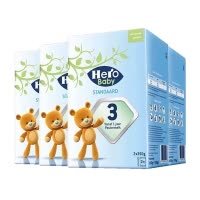 有效期到26年8月-四盒装-Hero Baby婴幼儿配方奶粉3段700g1-2岁 荷兰美素纸盒经典版 宝宝奶粉 原装进口