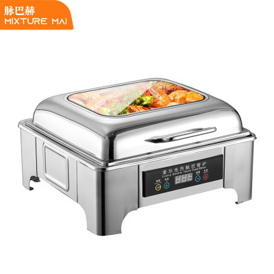 脉巴赫 经济款保温餐炉布菲炉 数显温控正方形液压餐炉MBH-KY-JJ01S-Z