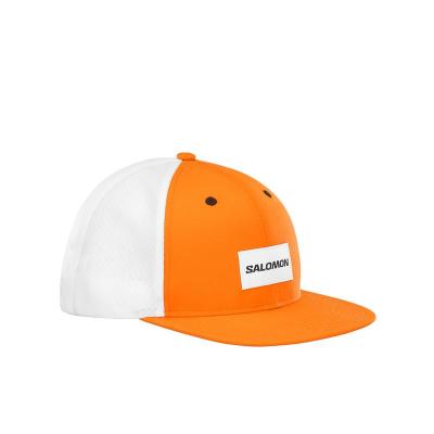  萨洛蒙(SALOMON)纯棉透气渔夫帽休闲百搭男士棒球帽帽檐卷边定型 黄色