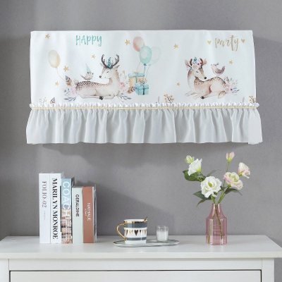 家柏饰(CORATED)空调罩挂机防尘罩北欧开机不取挂式空调套 开心麋鹿 1P[空调长度77-82cm适用]