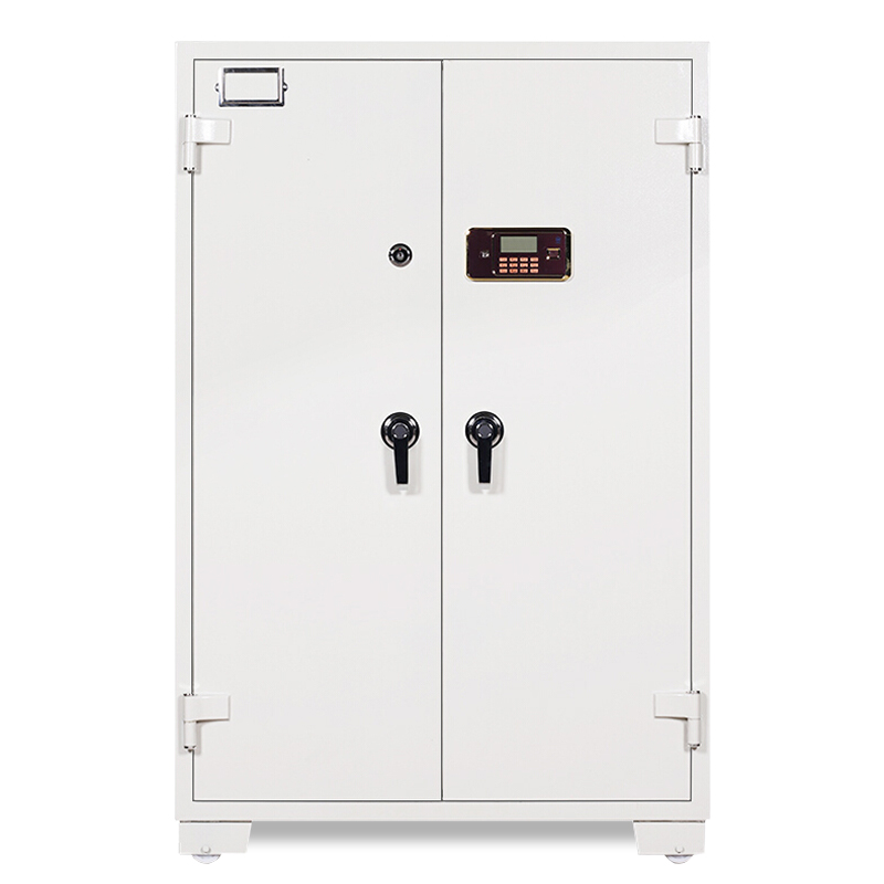 全简家具加厚枪柜钢制存储柜密码锁管制器械存放柜带滚轮灰白款1500*1000*450
