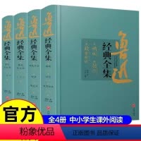鲁迅经典全集(全4册) [正版]鲁迅全集原著全4册六七年级阅读书必课外阅读书籍朝花夕拾狂人日记故乡野草呐喊彷徨阿Q正传孔