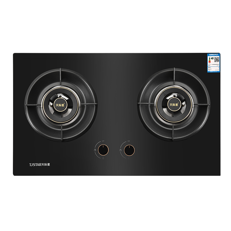 JZT-Q12钢化玻璃燃气灶灶台嵌两用双灶台式家用天然气灶具