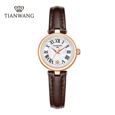 天王精致小美人石英女表时尚潮流高档腕表通勤皮带小众手表31364