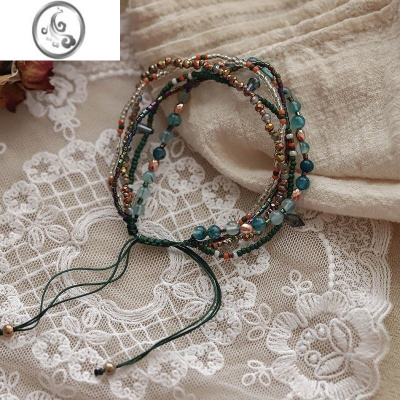 JiMi中式串珠手链民族风寓意藏式手绳编织绳情侣手饰