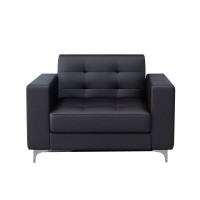 晋舰 办公沙发商务接待会客皮沙发办公室商务洽谈沙发组合 西皮单人位