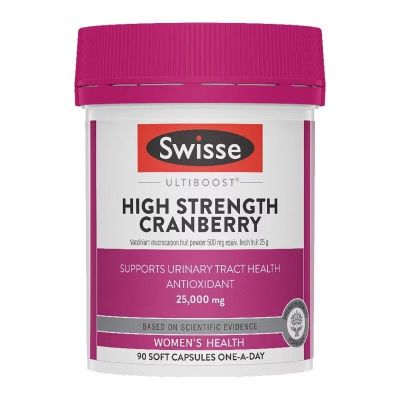 Swisse蔓越莓精华胶囊25000mg 90粒/瓶装 澳洲原装进口 呵护女性健康保健品 香港/保税随机发