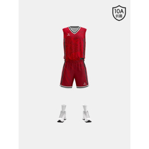 君灵景天全运会透气篮球服运动10A吸汗速干宽松设计专业比赛训练服 10ALH 1800*850*1800