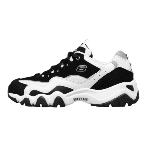 Skechers/斯凯奇女鞋新鞋熊猫鞋复古老爹鞋缓震运动休闲鞋12493-BKW ZP