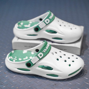 5.0踩屎感包头透气洞洞鞋夏季情侣款时尚休闲度假EVA轻便防滑拖鞋