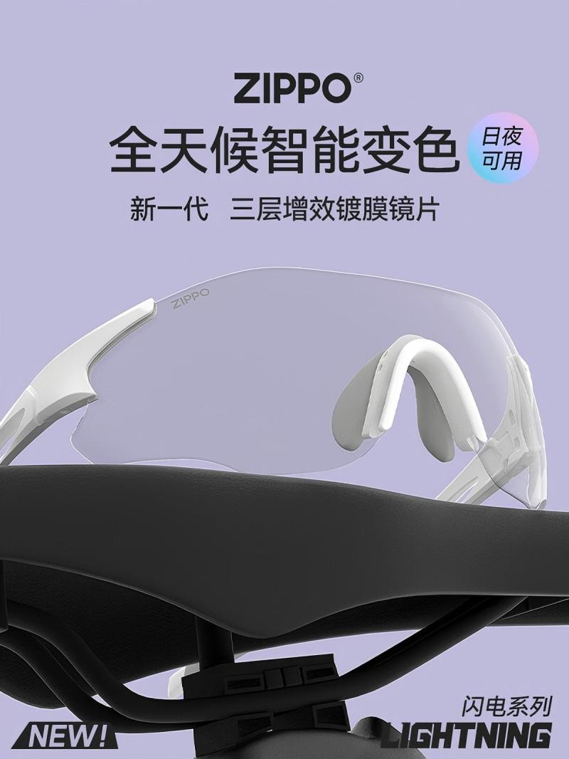 ZIPPO运动眼镜24532冰川白(透明片)