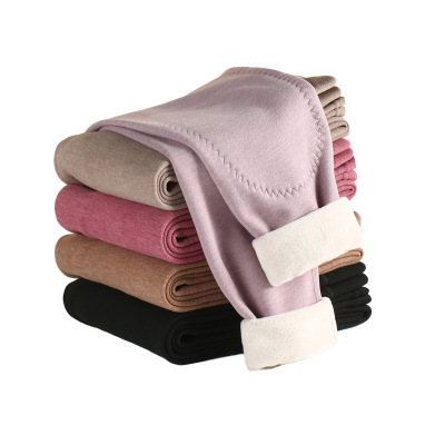 升级版冬季打底秋裤棉裤羽绒蚕丝加绒加厚温感护膝贴片男女保暖裤