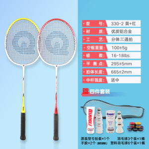强力(QIANGLI) 羽毛球拍入门初学超轻稳定耐用攻守兼备