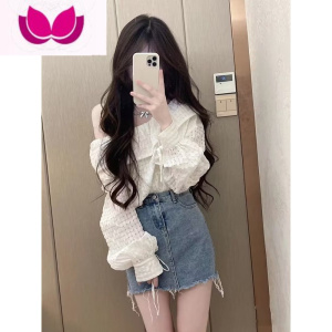 七斓春季温柔系一整套穿搭名媛气质设计感小众纯欲上衣裙子套装女