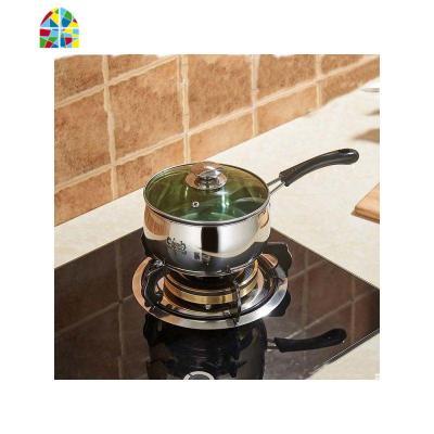 加厚不锈钢奶锅小汤锅煮粥锅婴儿泡面煮汤热奶锅煮鸡蛋的小锅家用 FENGHOU 口径14厘米锅底复合低
