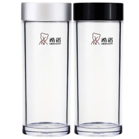 希诺塑料杯250ml加厚塑料水杯XN-8042(颜色随机)