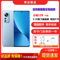 [二手9成新]小米12X 蓝色 8G+256G 全网通安卓手机 6.28英寸曲面屏骁龙870双卡拍照娱乐备用5G手机