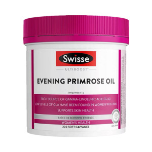 Swisse月见草油胶囊200粒/瓶装 澳洲原装进口女性营养保健 经期调理 多种版本随机发货 香港/保税随机发