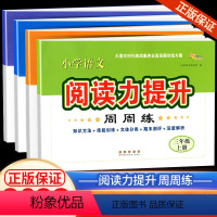 阅读力提升+同步作文+阅读理解+字帖 三年级上 [正版]小学语文阅读力提升周周练三年级四五六年级上册下册阅读理解专项训练