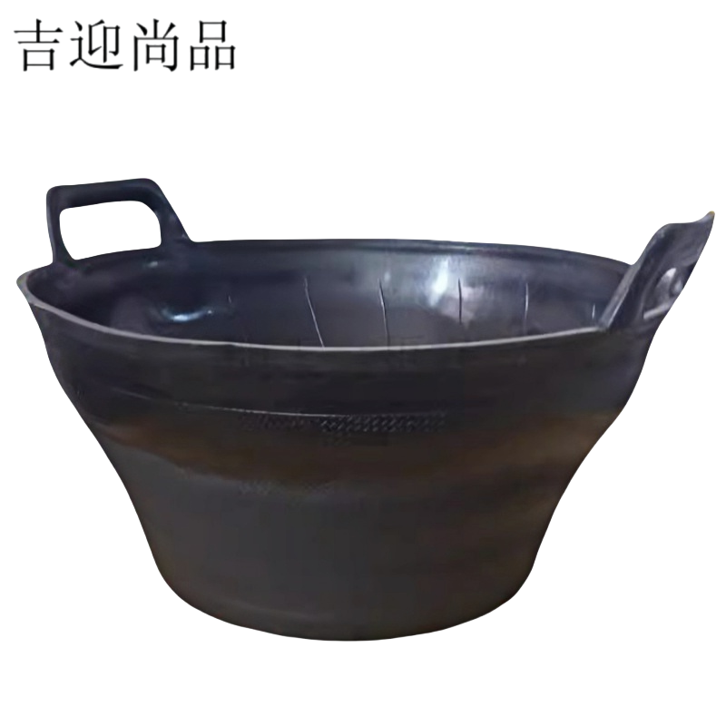 吉迎尚品 灰盆灰桶泥盆灰斗砂浆皮盆牛津盆 40cm 个